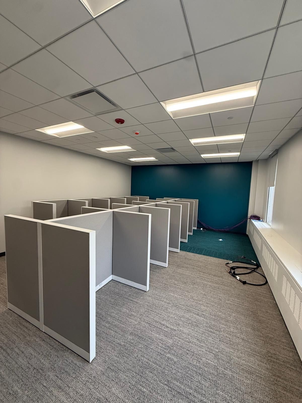 Completed cubicle installation