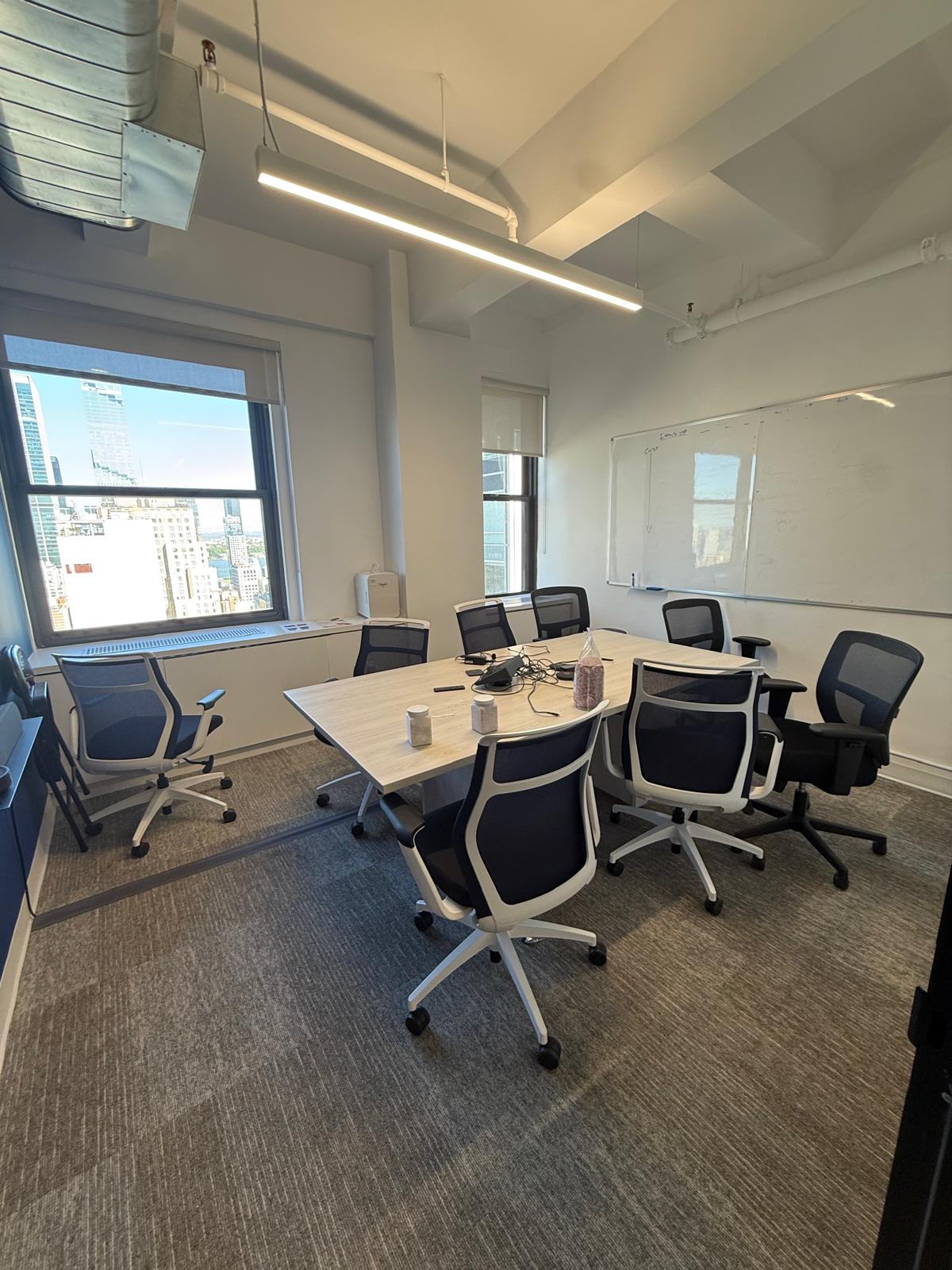 Conference room with whiteboard
