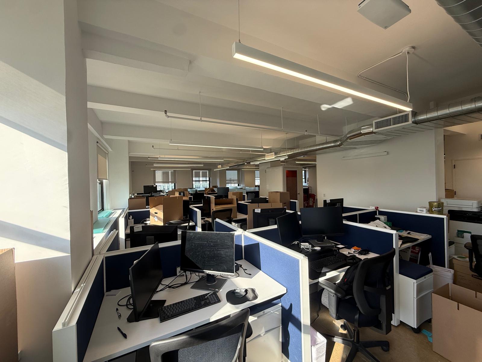 Cubicle build-out in progress