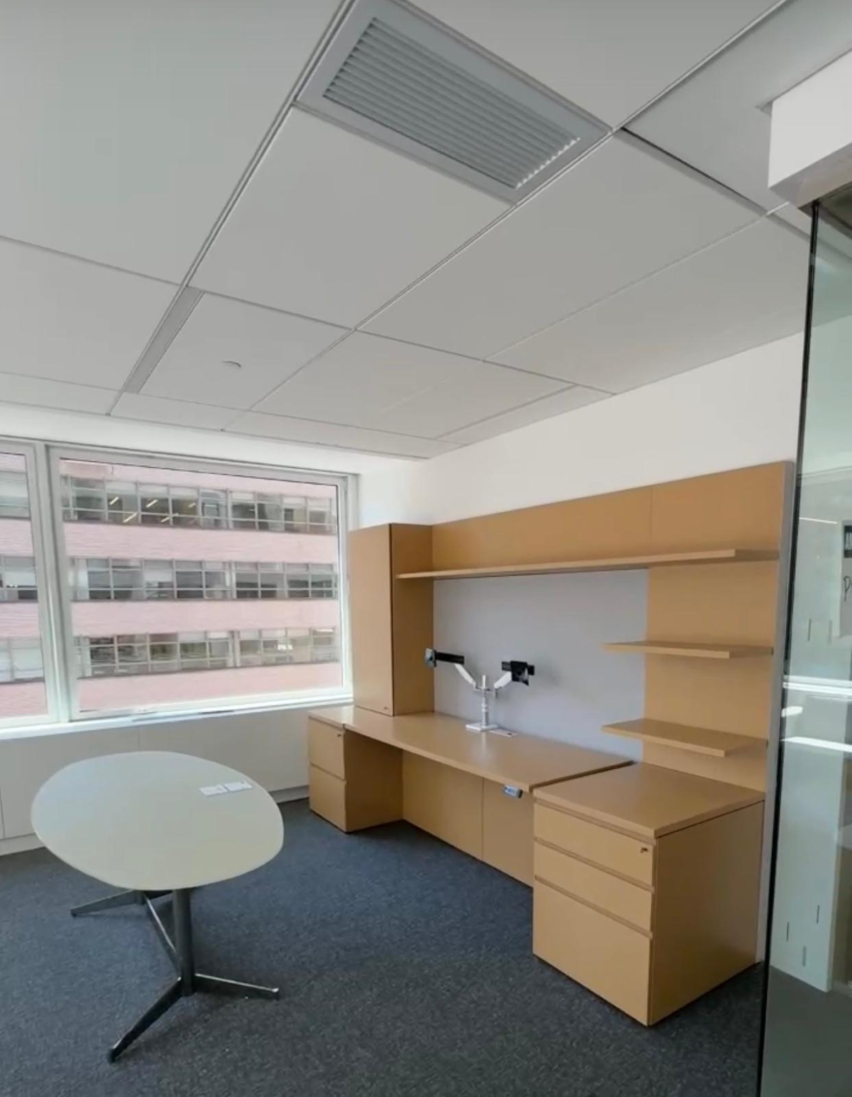 Executive office with custom built-ins
