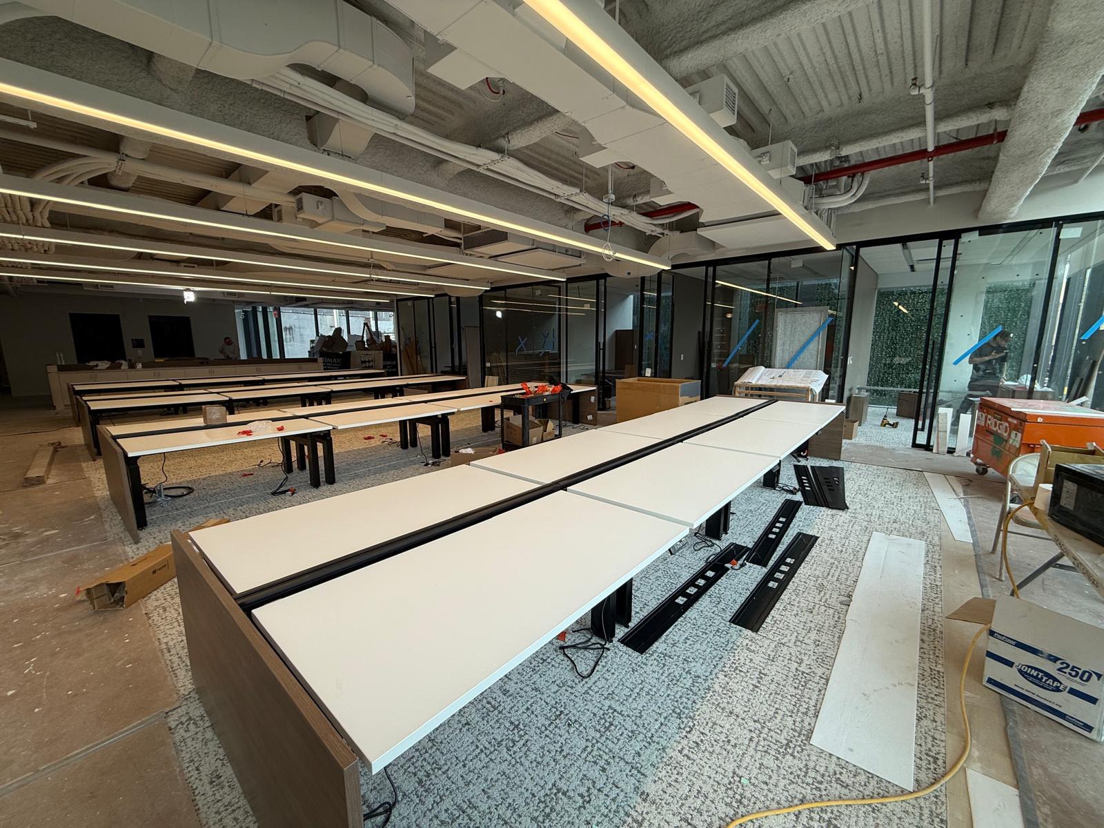 Office furniture installation by 3State Elite LLC